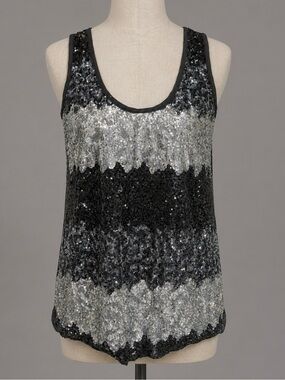 Dressy Heavily Sequined Dressy Evening Tank Top